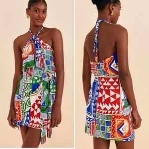 FARM Rio Multicolor Patterned mini dress S